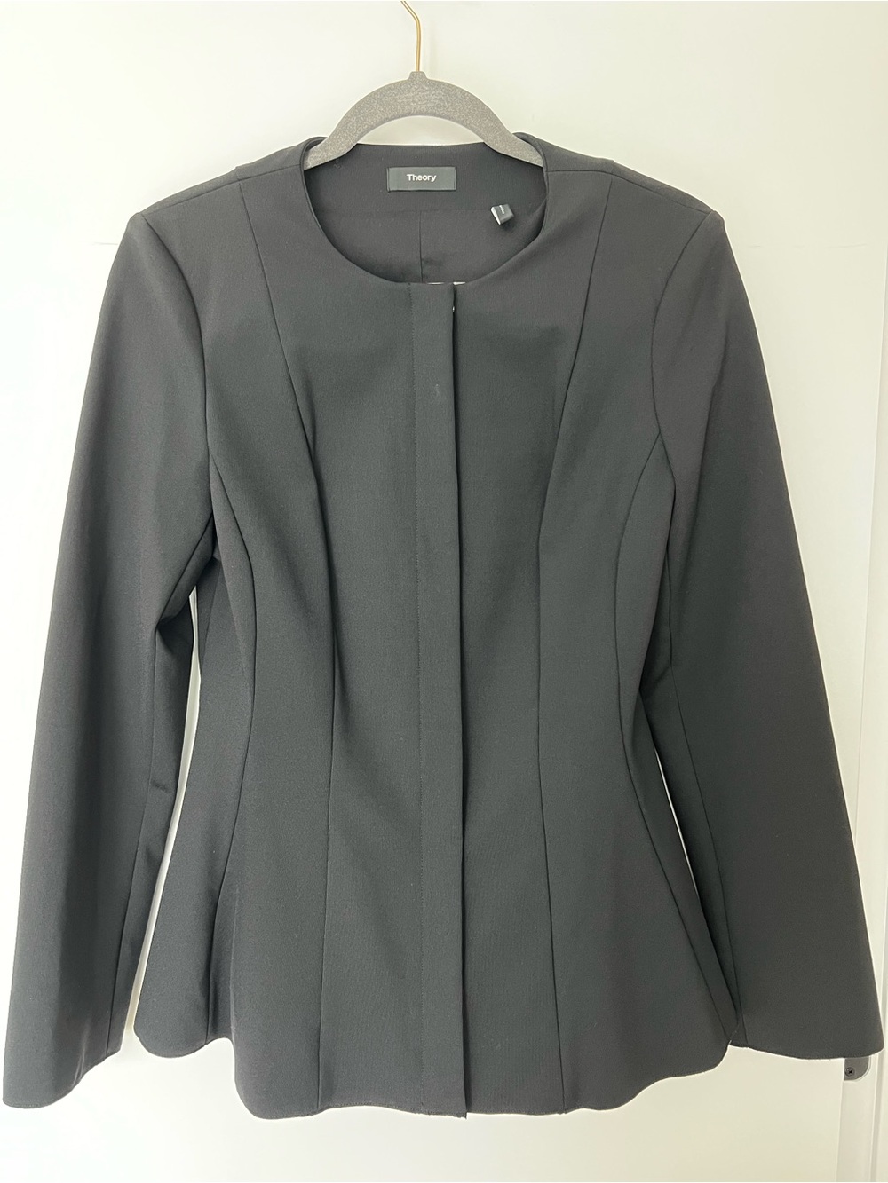 Theory Movement Jacket K | Modern Stretch | Black | Style J0427106 | Size 8
